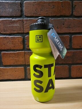 LMNT Stay Salty Plastic Water Bottle